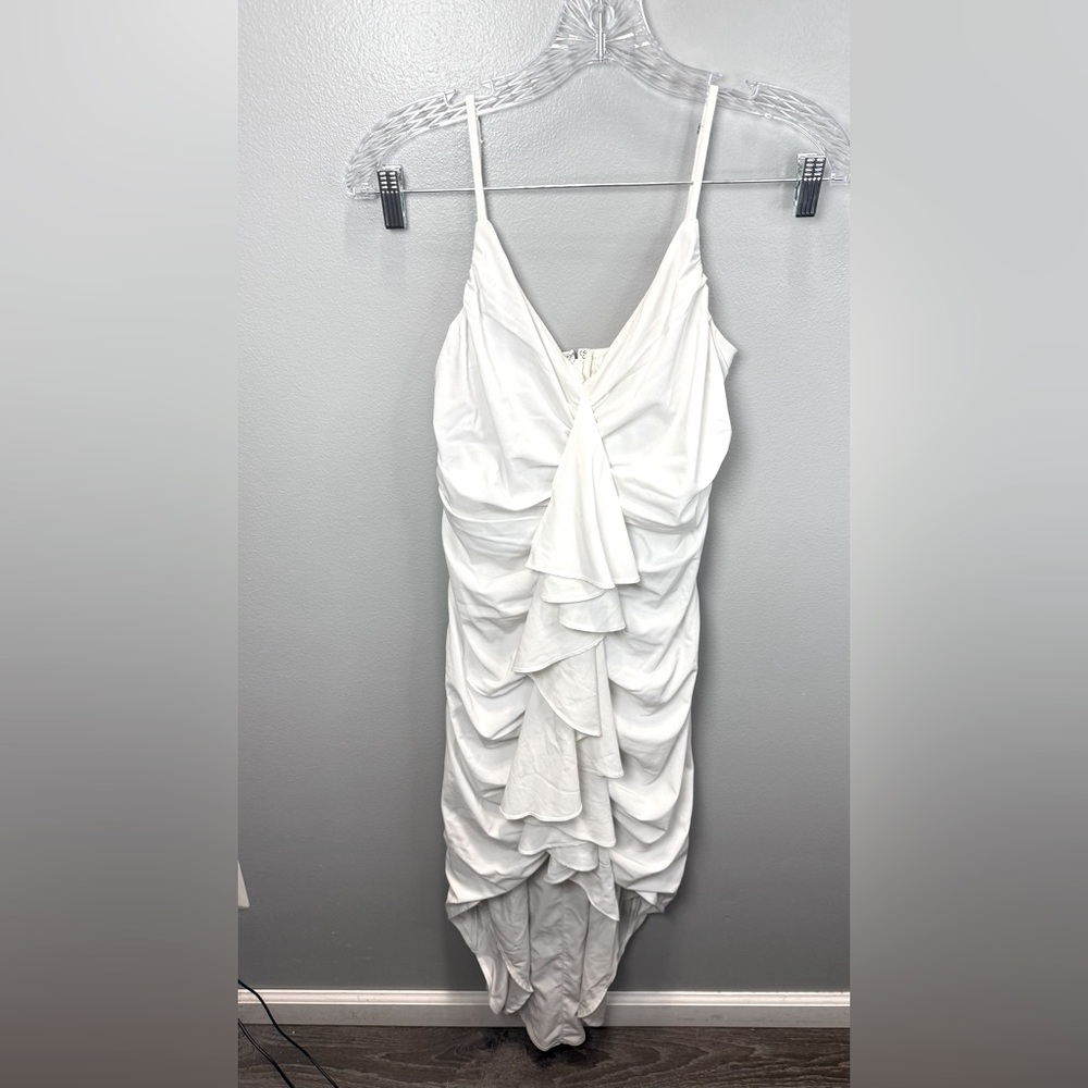 Abercrombie & Fitch Women’s White Draped Ruched Dress Size Small